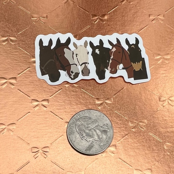 Equestrian Horse Girl Horse Boy Cowboy CowGirl Single Waterproof Sticker - Picture 2 of 3